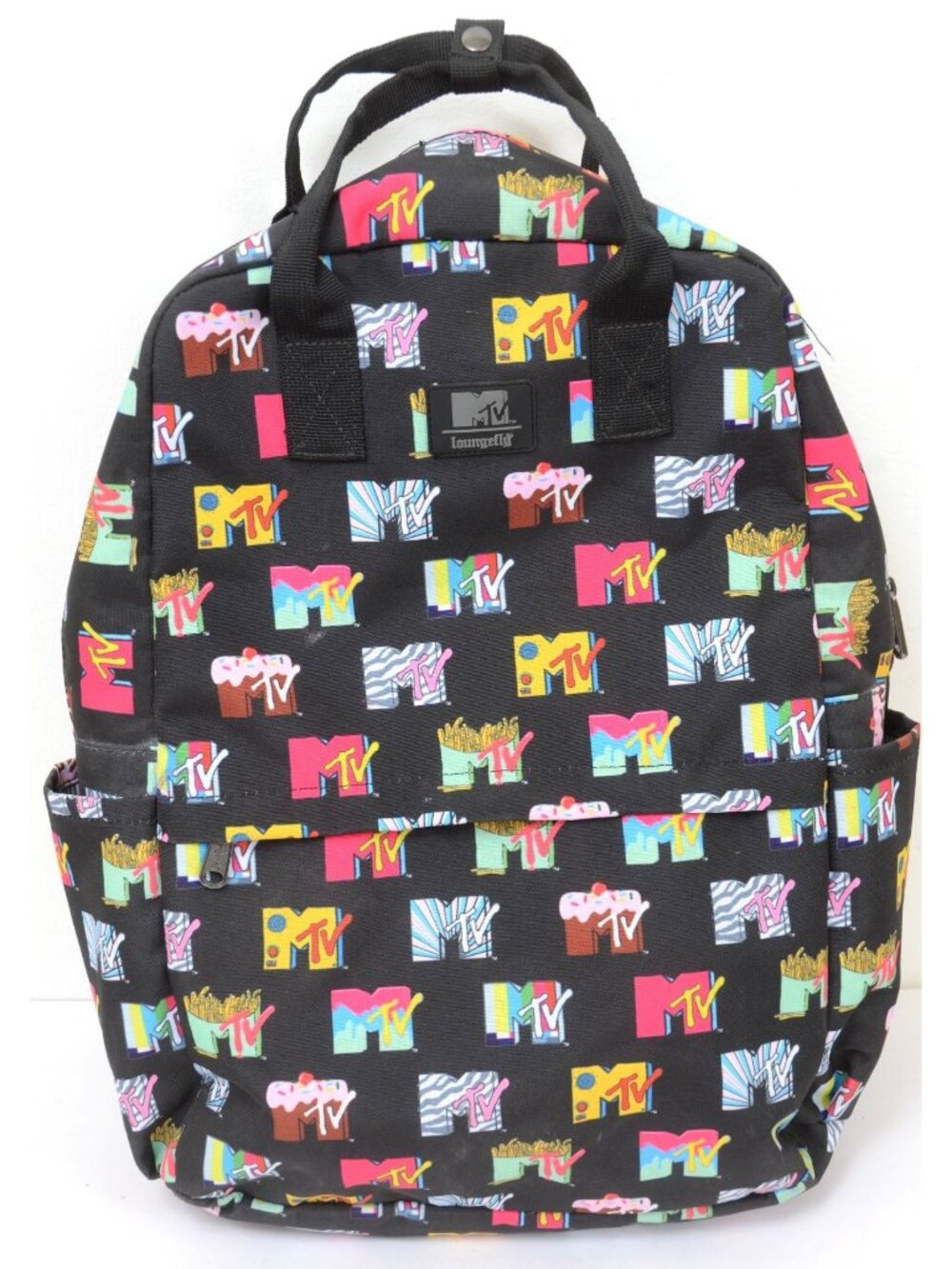 Loungefly x MTV Logos Colorful 17" Backpack Laptop Case Unisex Daypack